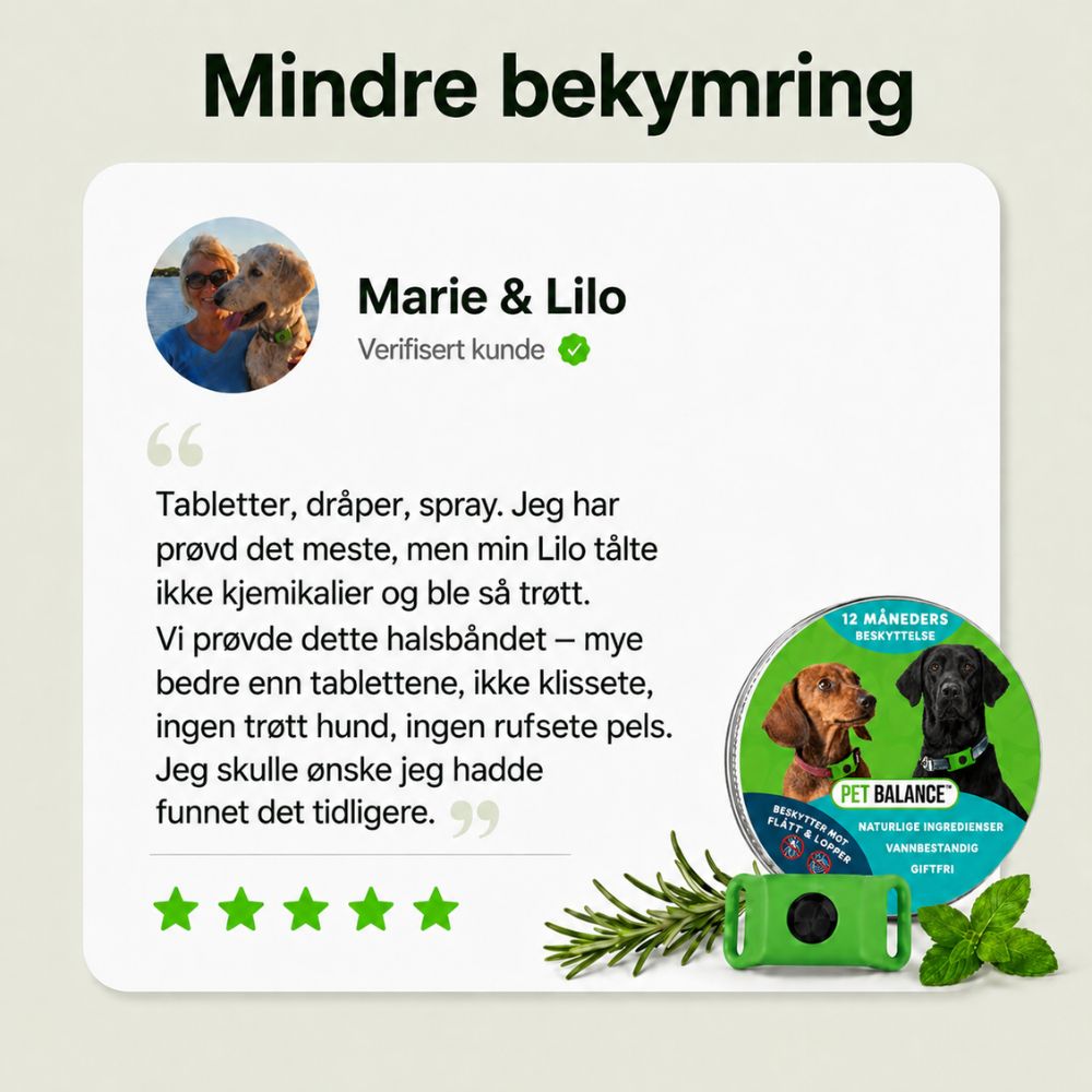Naturlig flåtthalsbånd – beskyttelse uten kjemikalier i blodet