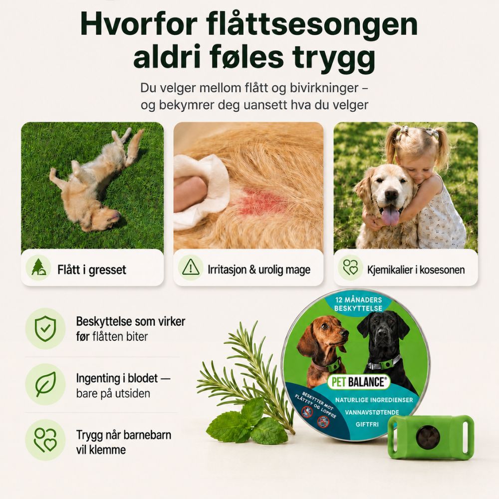 Naturlig flåtthalsbånd – beskyttelse uten kjemikalier i blodet